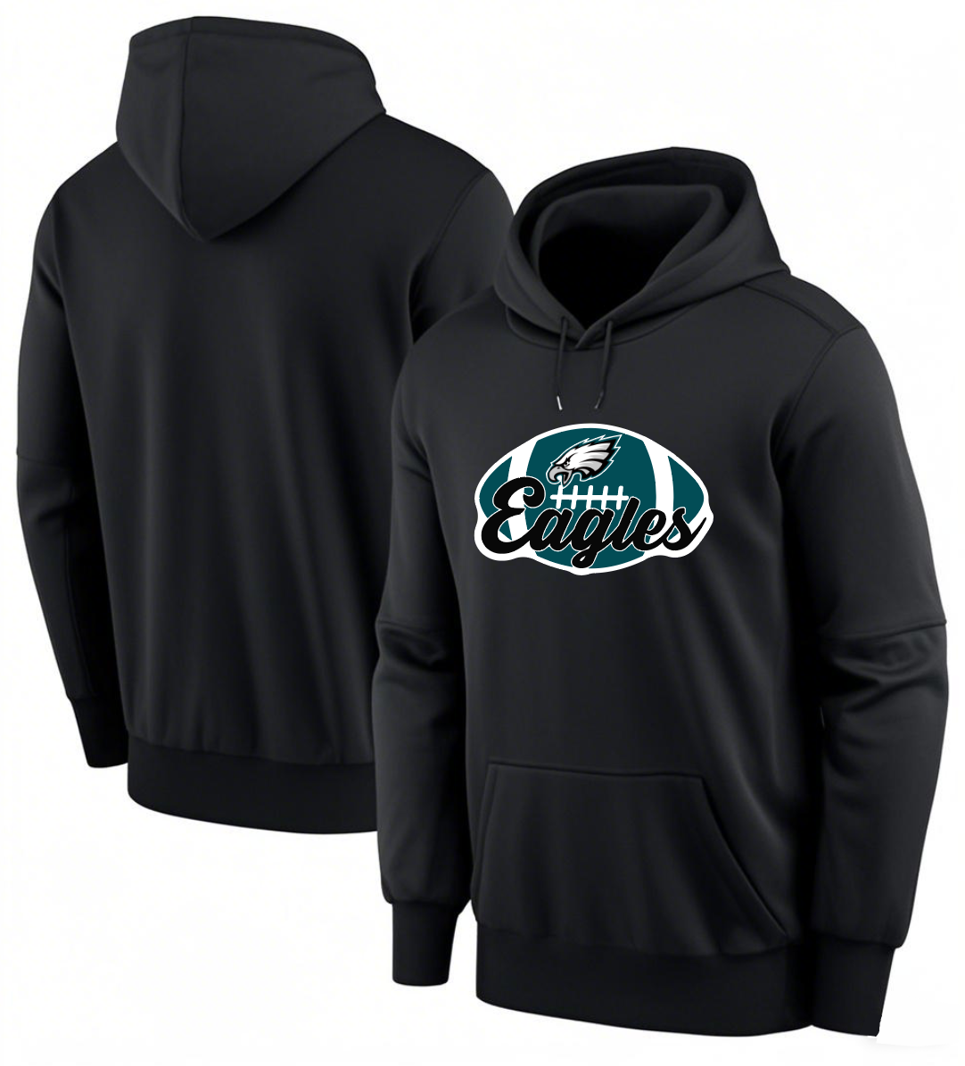 Men 2025 Philadelphia Eagles black hoodie style 10